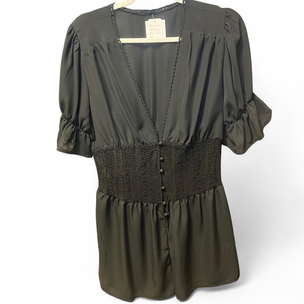 Elegant Black Romper